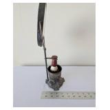 Antique Shaving Stand with Beveled Mirror and Brush