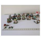 Liberty Falls Village Collection with Buildings, Figures, and Original Box