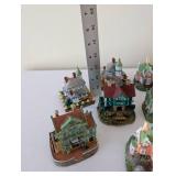 Liberty Falls Village Collection with Buildings, Figures, and Original Box