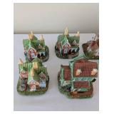 Liberty Falls Village Collection with Buildings, Figures, and Original Box