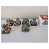 Liberty Falls Village Collection with Buildings, Figures, and Original Box