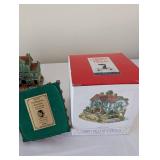 Liberty Falls Village Collection with Buildings, Figures, and Original Box
