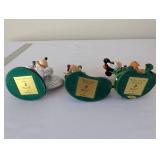 Set of 7 Disney Figurines with Certificate - Mickey Mouse and Winnie the Pooh