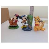 Set of 7 Disney Figurines with Certificate - Mickey Mouse and Winnie the Pooh
