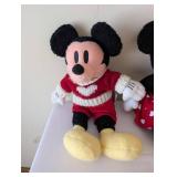 Collection of 4 Disney Mickey and Minnie Mouse Plush Toys with Accessories