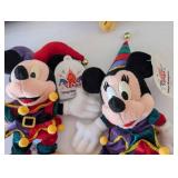 Disney Character Plush Collection Including Mickey, Minnie, Pluto, and Goofy
