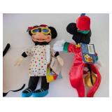 Disney Character Plush Collection Including Mickey, Minnie, Pluto, and Goofy