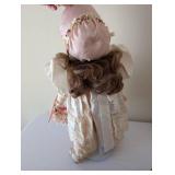 Collection of 3 Vintage Porcelain Dolls and 6 Plush Teddy Bears