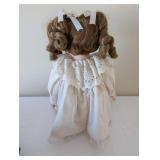 Collection of 3 Vintage Porcelain Dolls and 6 Plush Teddy Bears