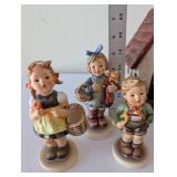 Hummel Goebel Porcelain Figurine Collection with Church and Nativity