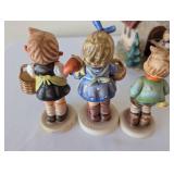 Hummel Goebel Porcelain Figurine Collection with Church and Nativity