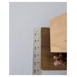 Goebel West Germany Porcelain Nativity Set with Wooden Stable