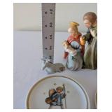 Hummel Nativity Figurines and Collector Plates Set