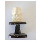 Lot of Miniature Greek Vases, Floral Cloisonne Bowl, and Pharaoh Bust Decor