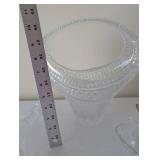 Crystal Glassware Set with Candlestick Holders, Basket, and Dishes