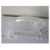 Crystal Glassware Set with Candlestick Holders, Basket, and Dishes