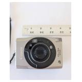 Lot of 3 Digital Cameras and Film Accessories - Canon, Olympus FE, Olympus Stylus Zoom