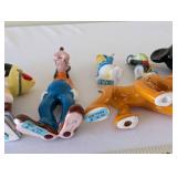 Disney Collectible Lot: Snow White, Mickey Mouse Snow Globe, and 7 Japan Porcelain Figurines