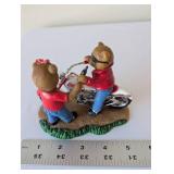 Collection of Decorative Figurines Including Coca-Cola Bears, Porcelain Windmill, Glass Rooster and More