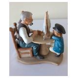 Set of 5 Norman Rockwell Figurine Americana Sculptures