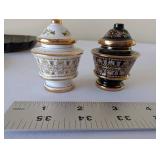 Mixed Vintage Porcelain and Metal Decor Lot including UCAGCO China and Silver Tone Trays