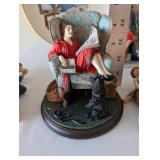 Norman Rockwell Figurines and Collectible Plates Assortment
