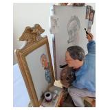 Norman Rockwell Figurines and Collectible Plates Assortment