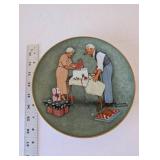 Norman Rockwell Figurines and Collectible Plates Assortment