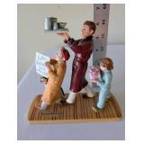 Set of 5 Norman Rockwell American Family Figurines
