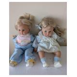 Pair of Beeff Creation Original Vintage Dolls, 18 Inch with Outfits