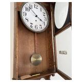 Regulator Clock - Oak Wall Case, Glass Front, Pendulum