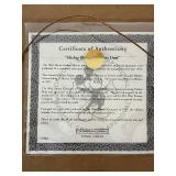 Disney Mickey Mouse at Hoover Dam Framed Print with Certificate of Authenticity