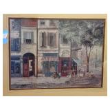 Somerset Style No. 7020 Framed European Street Scene Print