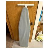 Ironing Board - Freestanding, Gray Cover, White Frame