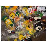 Yellow Duck Plush Toys - Assorted Cartoon Character Stuffed Animals In Zip Bags