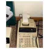 Casio DR-210HD Heavy-Duty Ribbon Printer & Canon MP21D 12-Digit Printing Calculator