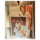 Gene Ashton-Drake Galleries Doll - Vintage 1957 Coca-Cola Calendar & Accessories