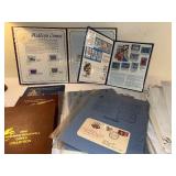 Stamp Folio Collection: Norman Rockwell, Golden Gate Bridge & World Stamps