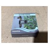 Insoma Sprinkler Timer with Brass Swivel, Programmable Water Timer for Outdoor Garden Hose, Hose Timers with Rain Delay/Manual/Auto Mode, Drip Irrigation and Lawn Watering System, 1 Outlet