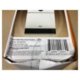 DREO 1500W Smart Wall Mount Ceramic Heater, Furnace, w/Remote 30° Oscillation, Adj Thermostat, Remote, Bedroom, Office, White