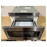 Sharp 24 in. 1.2 cu. ft. 950W Sharp Stainless Steel Microwave Drawer Oven (SMD2470ASY) (Needs To Be Wiped Down, Minor Transit Damage)