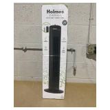 Holmes 29 Manual Tower Fan with CleanBreeze Removable Grill, 3 Speeds, and 85° Oscillation, Black