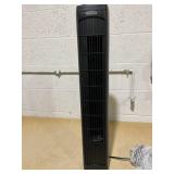 Holmes 29 Manual Tower Fan with CleanBreeze Removable Grill, 3 Speeds, and 85° Oscillation, Black
