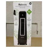 Holmes 30 ExtremeBreeze High Velocity Tower Fan with Programmable Thermostat and 3 Speeds, Black