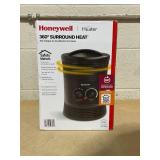 Honeywell HHF360B 1500W 360? Surround Indoor Heater Black: Portable Space Heater for Bedroom, ETL Listed, Fan Driven