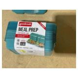 LOT OF 3 Good Cook 10784 Meal Prep Containers, Lunch, Blue, 10-Pk