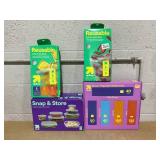 LOT OF 4 up&up Variety Bags & Snap And Store Containers