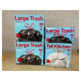 LOT OF 4 up&up Trash Bags
