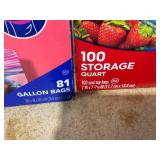 LOT OF 6 Ziploc Bags