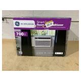 GE 14,000 BTU Smart Electronic Window Air Conditioner for Large Rooms up to 700 sq. ft.Model #: AWCS14WWT (Minor Transit Damage, Back )